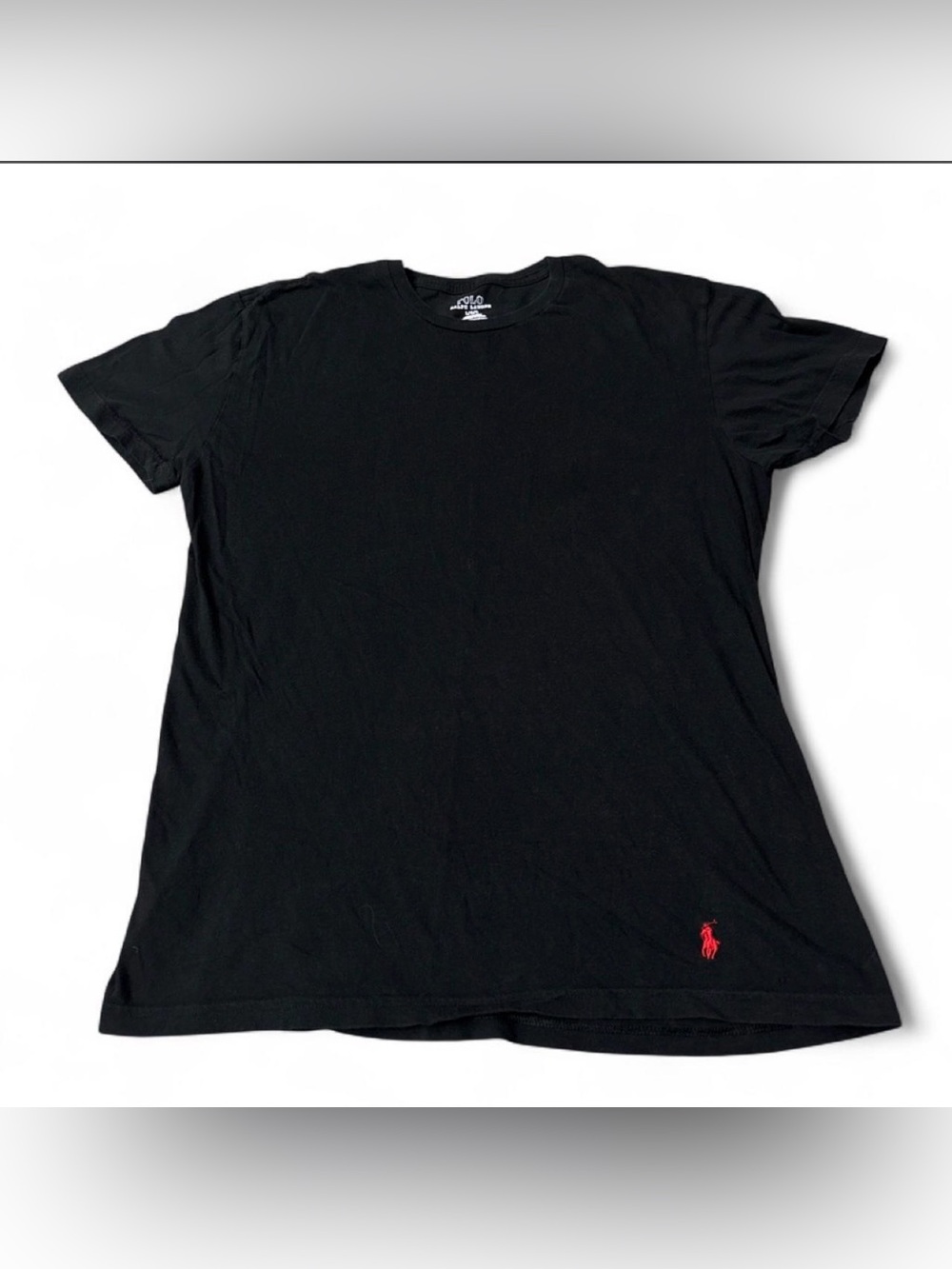 Polo by Ralph Lauren Black Short Sleeve Tee with Red Pony